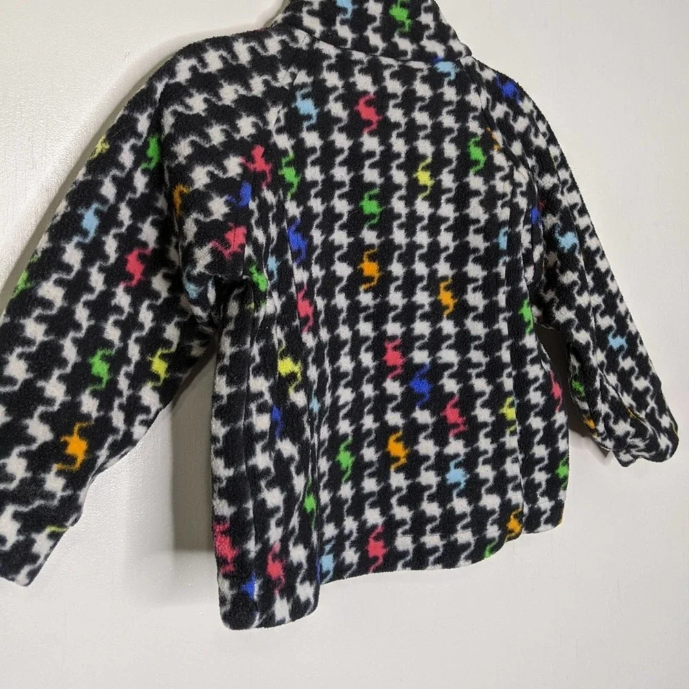 Vintage Columbia Art Jacket Zip 2T Colorful Art Coat